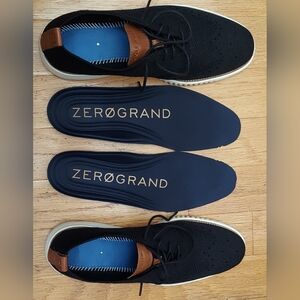 COLE HAAN GRAND ØS C27568 STITCHLITE MEN'S BLACK SYNTHETIC WINGTIP SIZE 11 M